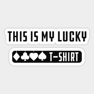 Lucky T-shirt - This my lucky T-shirt Sticker